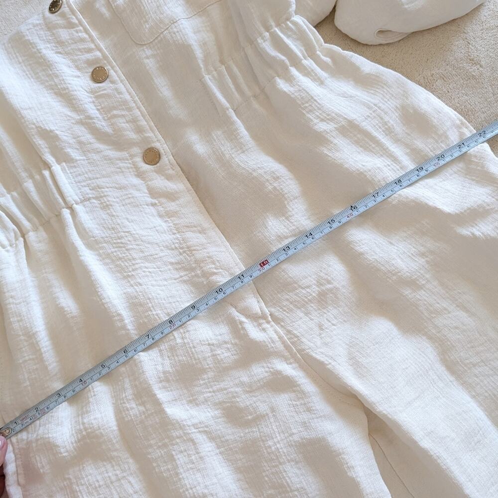 Sandro Cream Long-Sleeve Jumpsuit - Picture 14 of 16